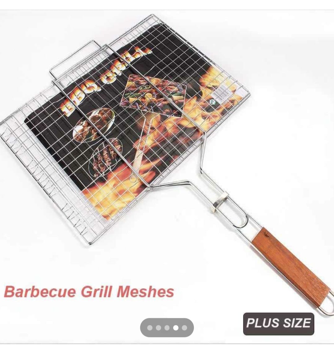 Stainless Steel BBQ Fish Meat Net Barbecue Grill Mesh Wire BBQ Grill Net Stainless Steel Barbecue Mesh Rack Grid.Made of stainless steel material, easy cleaning and durable.
Suitable for roasted leek