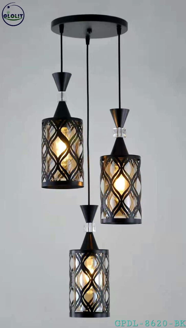 Brighten your home🦋Ceiling light Long and Round Led ceiling light for dining lamp with  base 3pcs led bulb .🎇features outstanding lighting performance, perfectly enlighten and decorate your interior