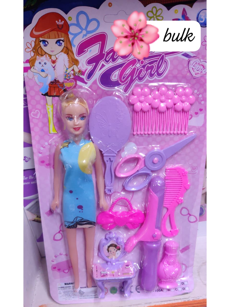 Fantastic Barbie doll and accessories ✨doll comb mini table and mirror for Girls.Accessories Barbiees clothes can be used tocultivate children's hands-on abilities。Let children learn and grow throughp