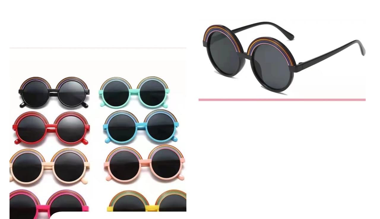 Fashion Kids Sunglasses Children Boys Girls Classic Vintage Retro Shades Black 100% and high quality Highlight the personality of the -garde taste Designed by UV protection, featuring UV400 technology