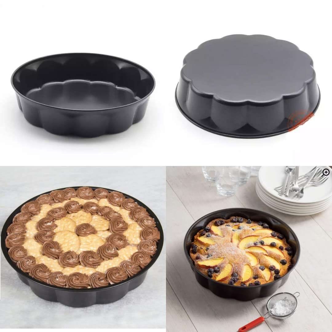 Quality Nonstick baking tin, Round Cake Pans, 28cm Layer Cake Pan Baking Pan Nontoxic,Round Cake Pans Tins for Baking Small Birthday Wedding Layer Smash Cakes, Stainless Steel Core & Nontoxic Coating,
