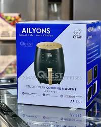 Ailyons 6L Air Fryer 1400W – Digital Hot Air Cooker for Healthy, Oil-Free & Fast Cooking with Adjustable Temperature Control