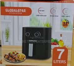 7 Litres Manual Globalstar Airfryer 1600 Watts – Healthy Oil-Free Cooking, Large Capacity, Easy Operation, Energy Efficient