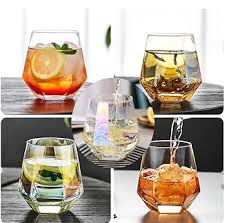 330ml Hexagonal Glasses Set of 6 – Premium Crystal Clear Water, Juice, and Cocktail Tumblers for Everyday and Party Use