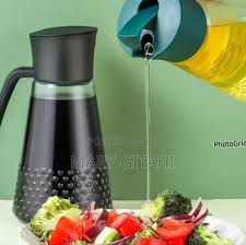 630ml Glass Oil Jar – Leak-Proof Olive Oil and Vinegar Dispenser with Bamboo Lid for Cooking, Salad, and Kitchen Storage