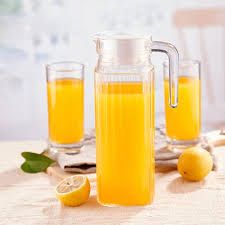 1 Litre Glass Water & Juice Set – 1 Elegant Jug with 6 Highball Glasses, Durable, Stylish, and Perfect for Serving Water, Juice, Iced Tea, or Cold Beverages at Home and Parties