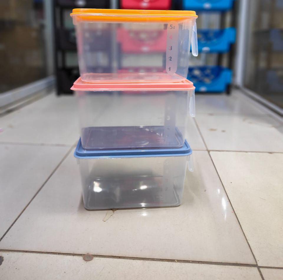 Fridge & Cereal Storage Containers – Set of Durable, Airtight, Food-Grade Plastic Containers, Perfect for Kitchen Organization, Fresh Food and Dry Goods Storage