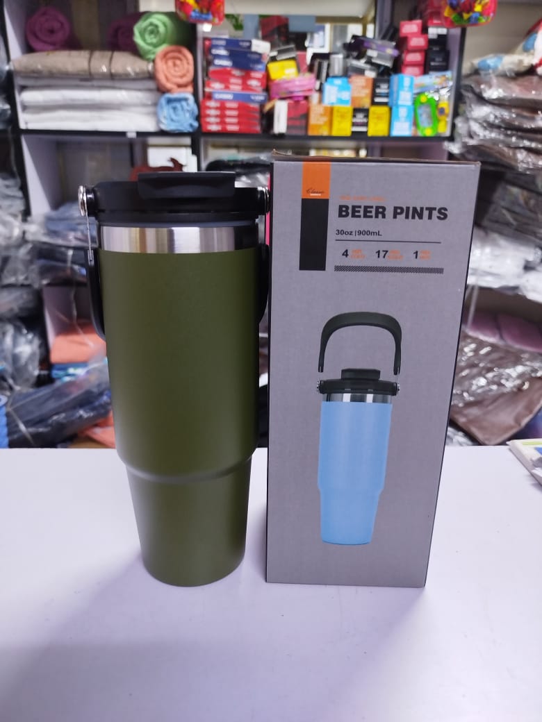 Unbreakable Stanley Cup – 1.0L Stainless Steel Thermal Mug, Double Wall Insulated, Keeps Drinks Hot or Cold for 12+ Hours, Leak-Proof Lid, Ideal for Travel, Office, Gym, and Outdoor Adventures