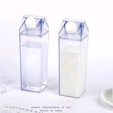 Acrylic Juice Jars 1.0 Liters with Lids Airtight Drink Pitcher for Fridge Storage Easy Pour Milk Container Beverage Bottles for Bar Freezer