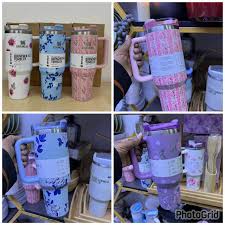 Original Floral Stanley Mug 1.2L – Premium Vacuum Insulated Tumbler Cup, Stainless Steel Body, Leak-Proof Lid, Long-Lasting Hot & Cold Retention, Gift Box Packaging, Ideal for Coffee, Tea, and Outdoor