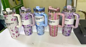 Original Floral Stanley Mug 1.2L – Premium Vacuum Insulated Tumbler Cup, Stainless Steel Body, Leak-Proof Lid, Long-Lasting Hot & Cold Retention, Gift Box Packaging, Ideal for Coffee, Tea, and Outdoor