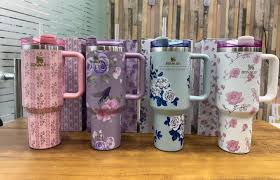 Original Floral Stanley Mug 1.2L – Premium Vacuum Insulated Tumbler Cup, Stainless Steel Body, Leak-Proof Lid, Long-Lasting Hot & Cold Retention, Gift Box Packaging, Ideal for Coffee, Tea, and Outdoor