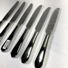 Heavy Gauge Stainless Steel Butter Knives – Set of 6 Durable, Rust-Resistant Table Knives for Smooth Spreading, Modern Design Ideal for Home, Restaurants, and Catering Use