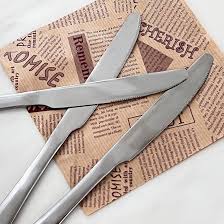 Heavy Gauge Stainless Steel Butter Knives – Set of 6 Durable, Rust-Resistant Table Knives for Smooth Spreading, Modern Design Ideal for Home, Restaurants, and Catering Use