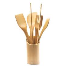 5pcs Bamboo Cooking Spoon Set – Natural Non-Stick Utensils for Cooking and Serving, Eco-Friendly Kitchen Tools, Durable Wooden Spoons for Non-Stick Cookware, Ideal for Home & Professional Use