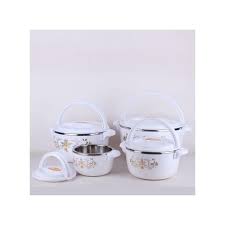 Set of 4 White Casserole Hotpots – Durable Ceramic Construction, Heat-Resistant Lids, Multi-Size Cooking Pots for Soup, Stew, Casseroles, Oven & Table Use, Easy-to-Clean and Elegant White Finish