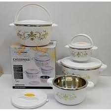 Set of 4 White Casserole Hotpots – Durable Ceramic Construction, Heat-Resistant Lids, Multi-Size Cooking Pots for Soup, Stew, Casseroles, Oven & Table Use, Easy-to-Clean and Elegant White Finish