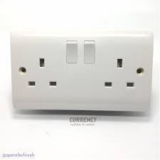Electric Socket Outlet – Single & Double Options, Durable Material, Heat-Resistant, Easy Installation, Compatible with Standard Plugs, Safe and Reliable Power Supply for Home and Office
