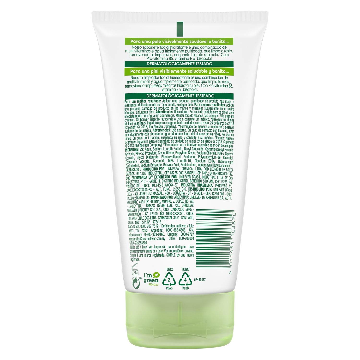 Simple KIND TO SKIN™ Moisturising facial wash 150 ml