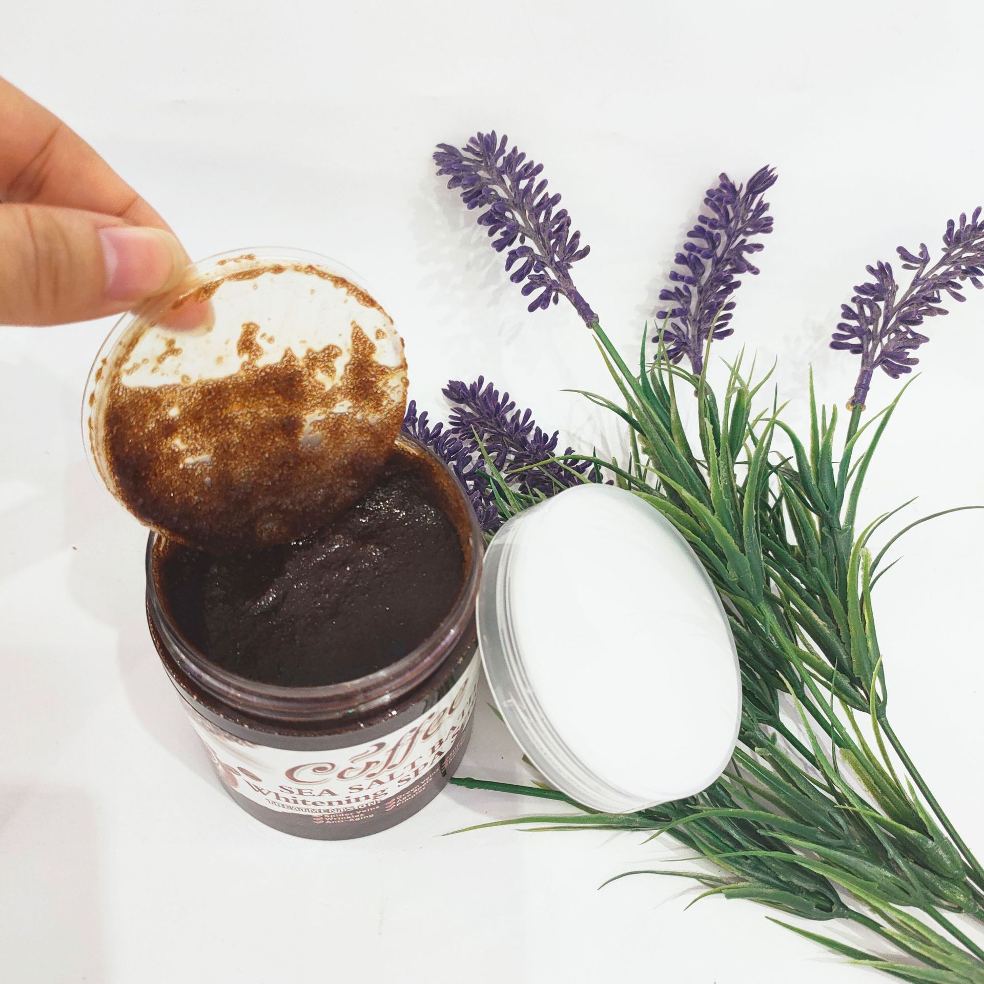 DR. MEINAIER - 350g - Coffee sea salt bath whitening SPA scrub Face and body Exfoliating