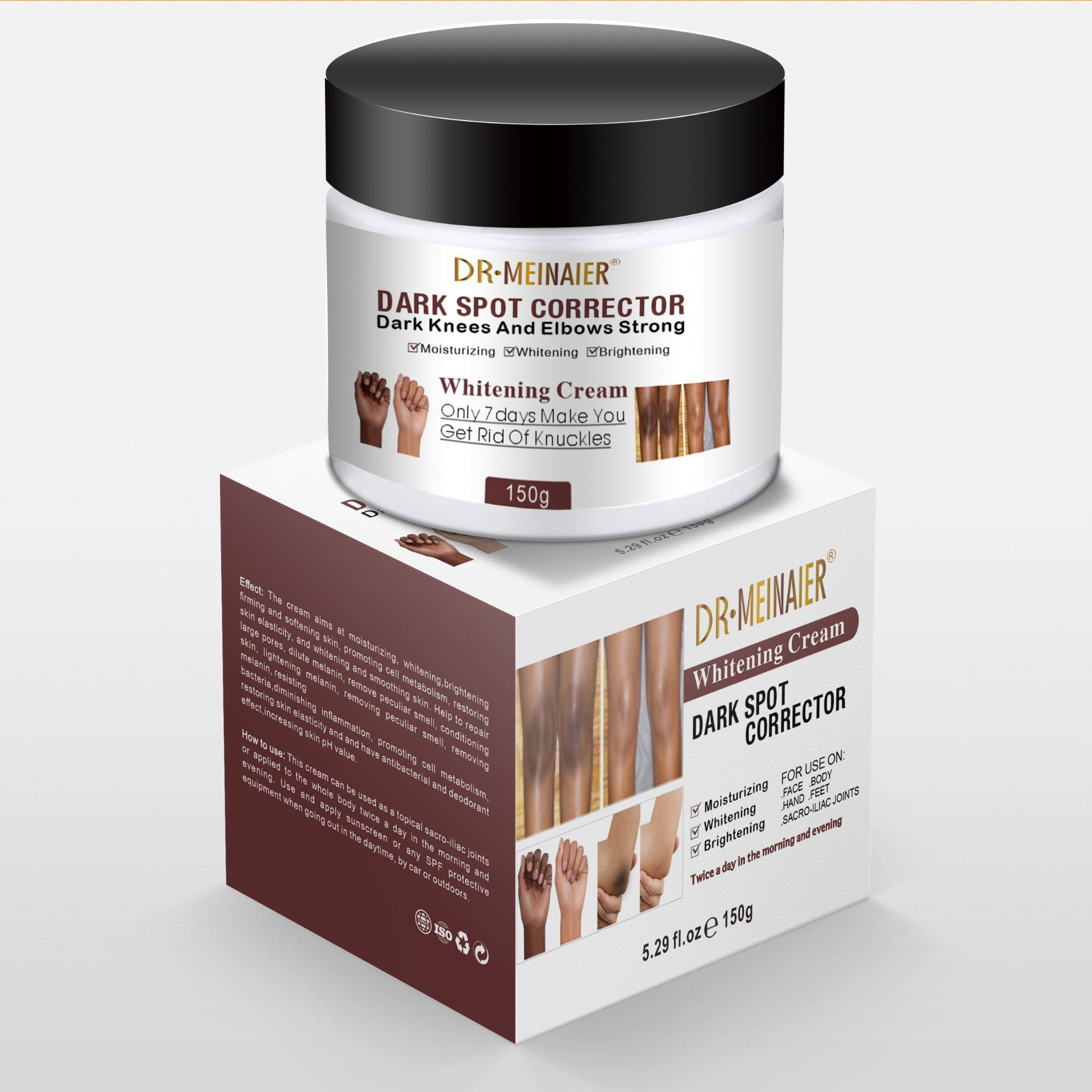 DR MEINAIER Dark spots corrector knuckles knees & elbow remover Whitening lightening & brightening cream