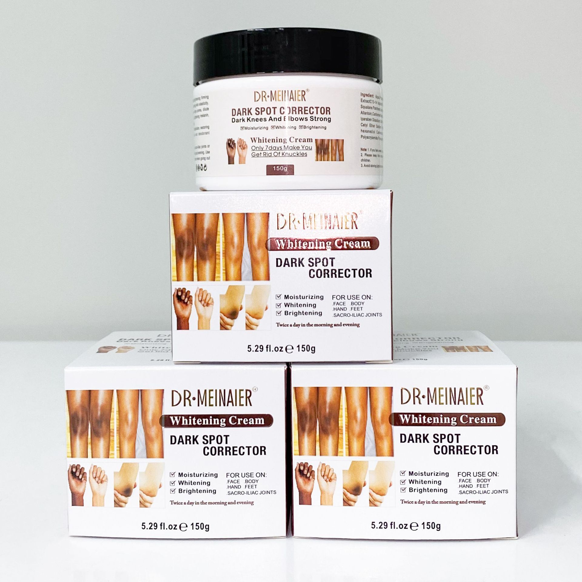 DR MEINAIER Dark spots corrector knuckles knees & elbow remover Whitening lightening & brightening cream