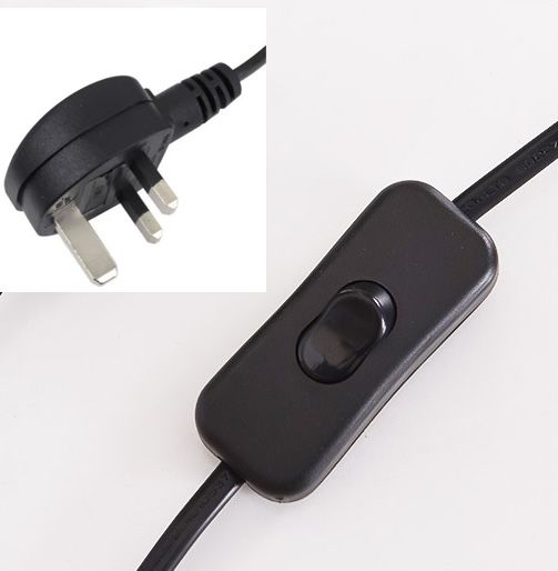 Desk Lamp UK Plug + 7W Bulb Foldable Study Reading Table Lamp LED nail art tools accessories