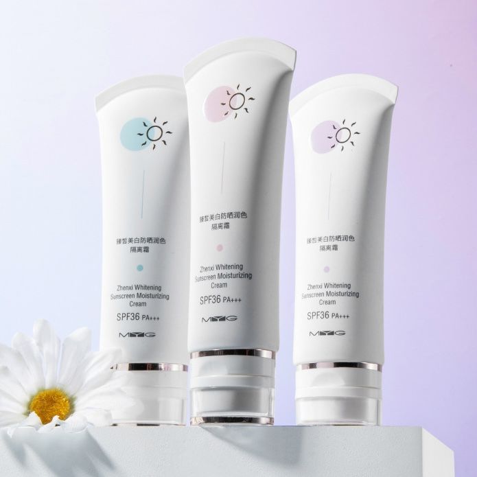 Zhenxi Peach Tinted Whitening Sunscreen Moisturizing Cream SPF 36 PA+++