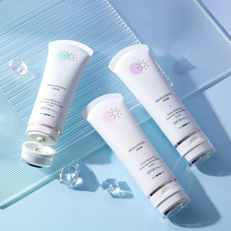 Zhenxi Peach Tinted Whitening Sunscreen Moisturizing Cream SPF 36 PA+++