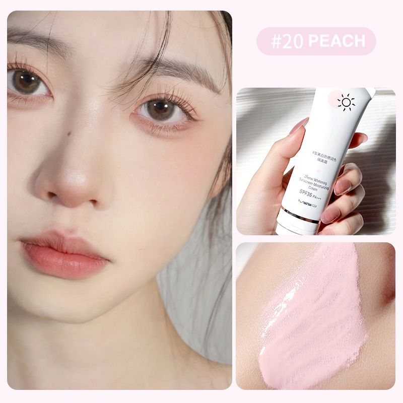 Zhenxi Peach Tinted Whitening Sunscreen Moisturizing Cream SPF 36 PA+++
