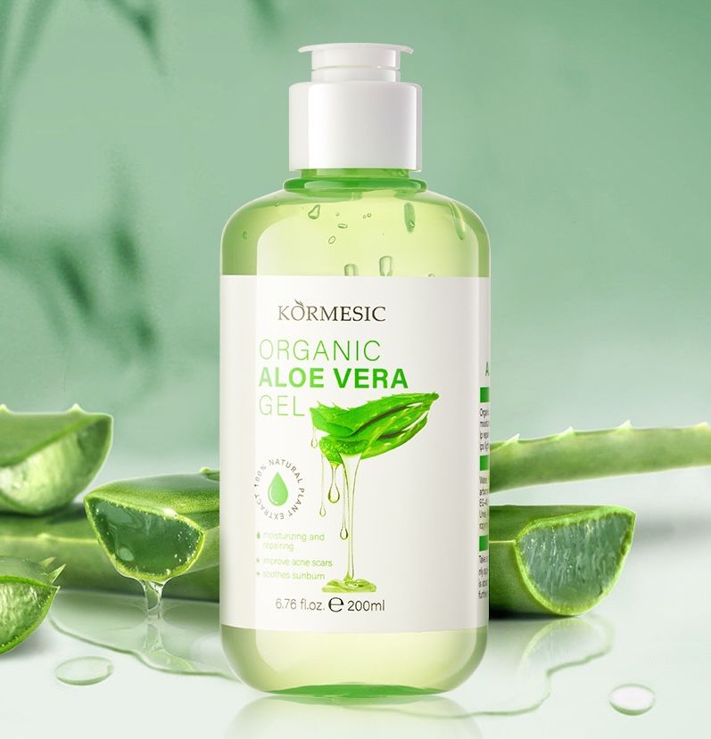 KORMESIC Organic aloe vera gel Moisturizing Improves acne scars Soothes sunburn
