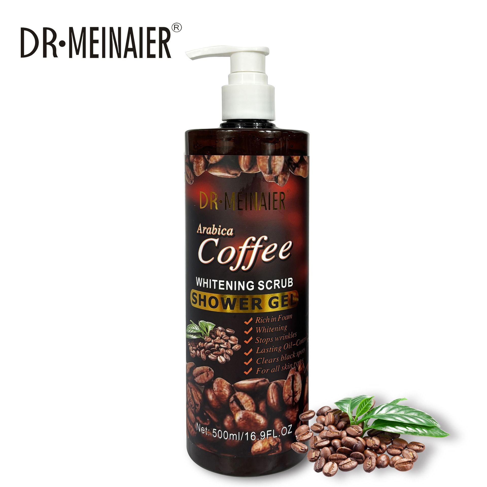 DR. MEINAIER Arabica Coffee Whitening Scrub Shower Gel Anti-aging Oil control Brightens and evens skin tone