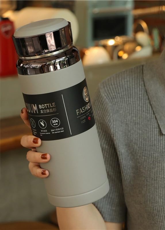 1000ml Stainless Steel Vaccum Thermos bottle |Diamond Thermos Flask |SS304|for Tea Coffee Hotwater for 24Hours for School Office Travel Home Leak Proof |BPA Free 100%