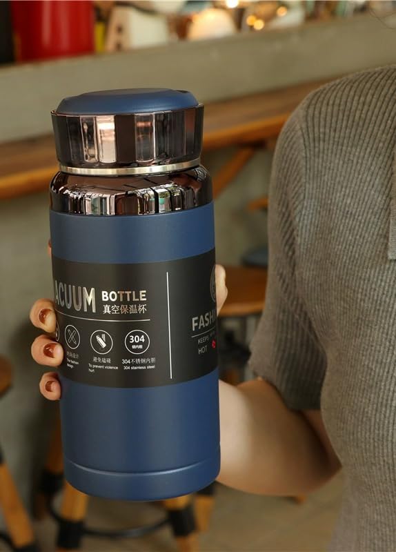 1000ml Stainless Steel Vaccum Thermos bottle |Diamond Thermos Flask |SS304|for Tea Coffee Hotwater for 24Hours for School Office Travel Home Leak Proof |BPA Free 100%