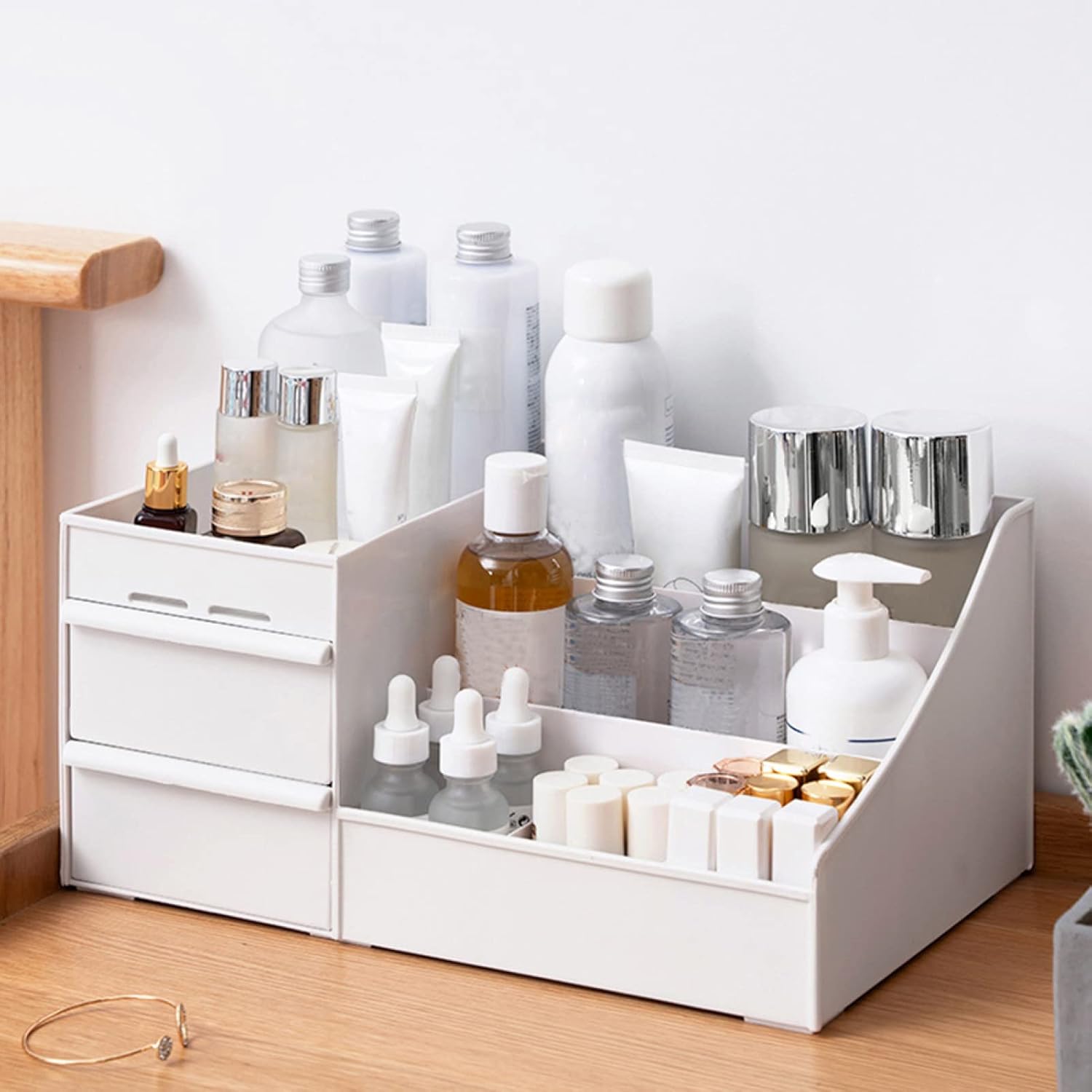 Office Workspace Drawer Organizers| Large Capacity Jewelry Accessories Storage Box Cosmetic Organizer Storage Box Jewelry Storage