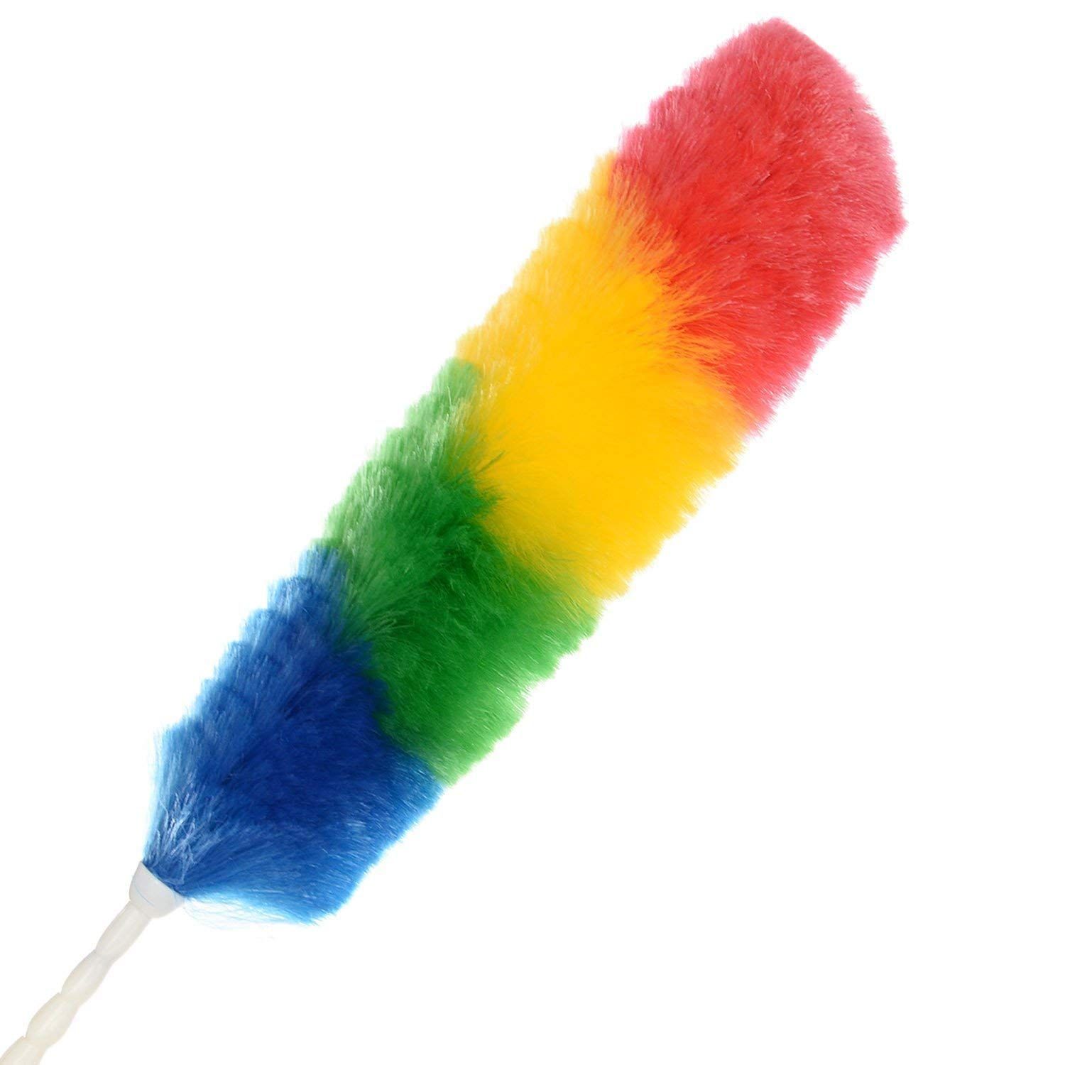 Multi-coloured Static duster stick for cleaning dust and cobwebs | Colorful Feather Duster | Microfiber Duster for Cleaning | DUSTING Stick | DUSTING Brush
