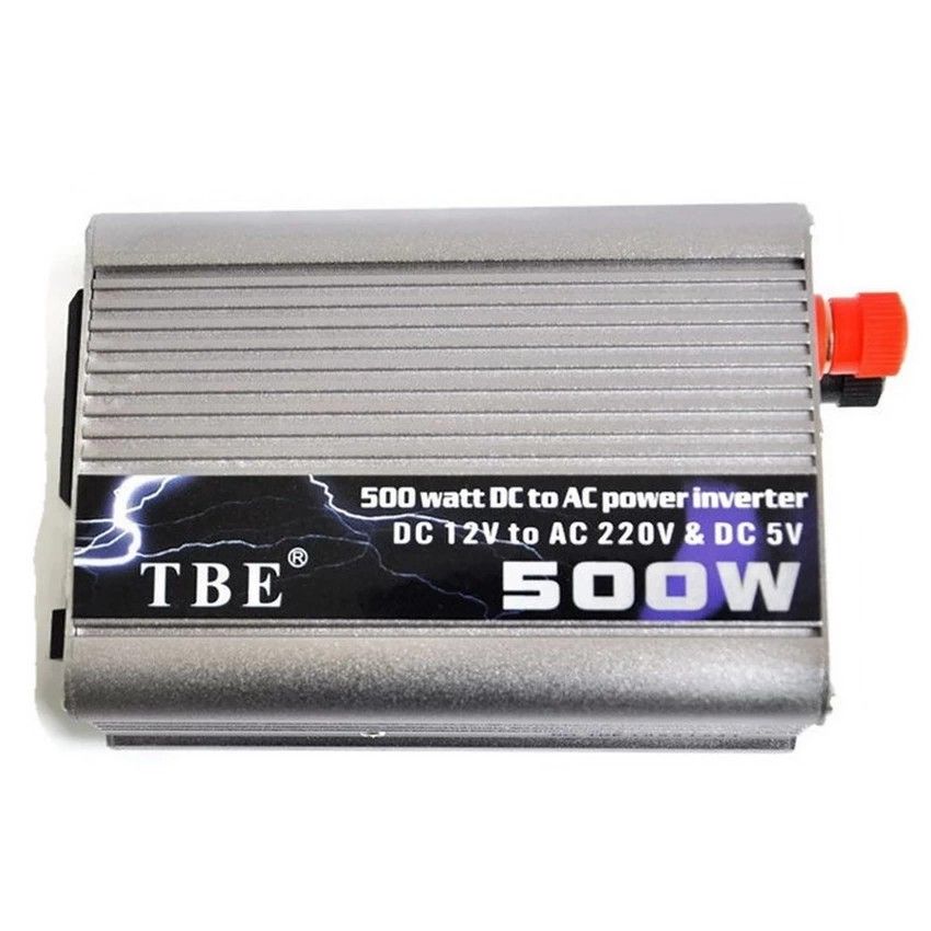 TBE POWER INVERTER DC 12V TO AC 220V 500W Modified Sine Wave Portable Automotive Power Inverter Charger Converter Adapter