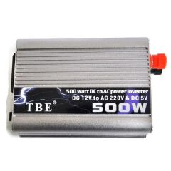 TBE POWER INVERTER DC 12V TO AC 220V 500W Modified Sine Wave Portable Automotive Power Inverter Charger Converter Adapter