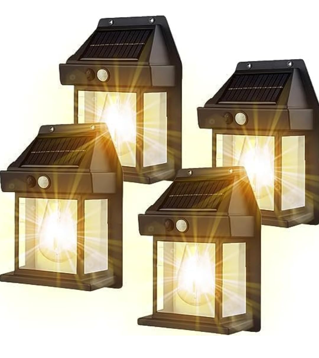 SOLAR INTERACTION WALL LAMP 888 | Outdoor Solar Power Lamp, Waterproof Outdoor Solar Motion Sensors Wall Lights, Fence Lights Solar, Exterior Wall Mount Lighting for Patio Yard