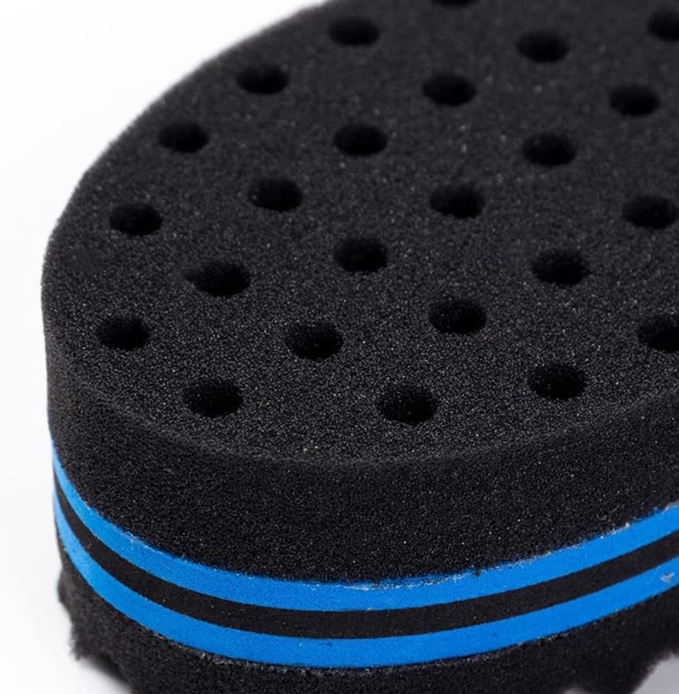 Magic Twist Sponge for Dreadlocks, Afro Coils, and Curls - Two Sides with Big and Small Holes, Foam Wave Brush for Men, Women, Boys, and Girls with Long or Short Hair by Hair Sponge