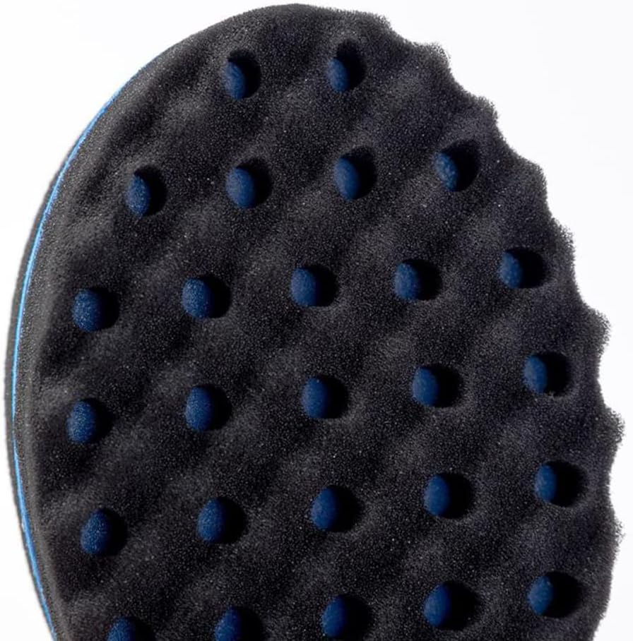 Magic Twist Sponge for Dreadlocks, Afro Coils, and Curls - Two Sides with Big and Small Holes, Foam Wave Brush for Men, Women, Boys, and Girls with Long or Short Hair by Hair Sponge