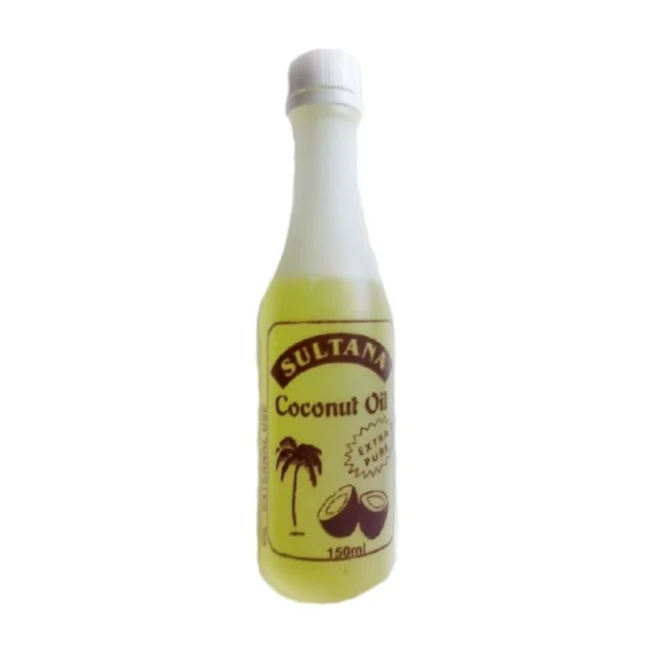 SULTANA Coconut Oil 150ml For Hair & Skin Care | Sultana, Organic Cold Pressed Virgin Coconut Oil | Sultana extra pure coconut oil is extracted from coconut pulp suitable for hair care