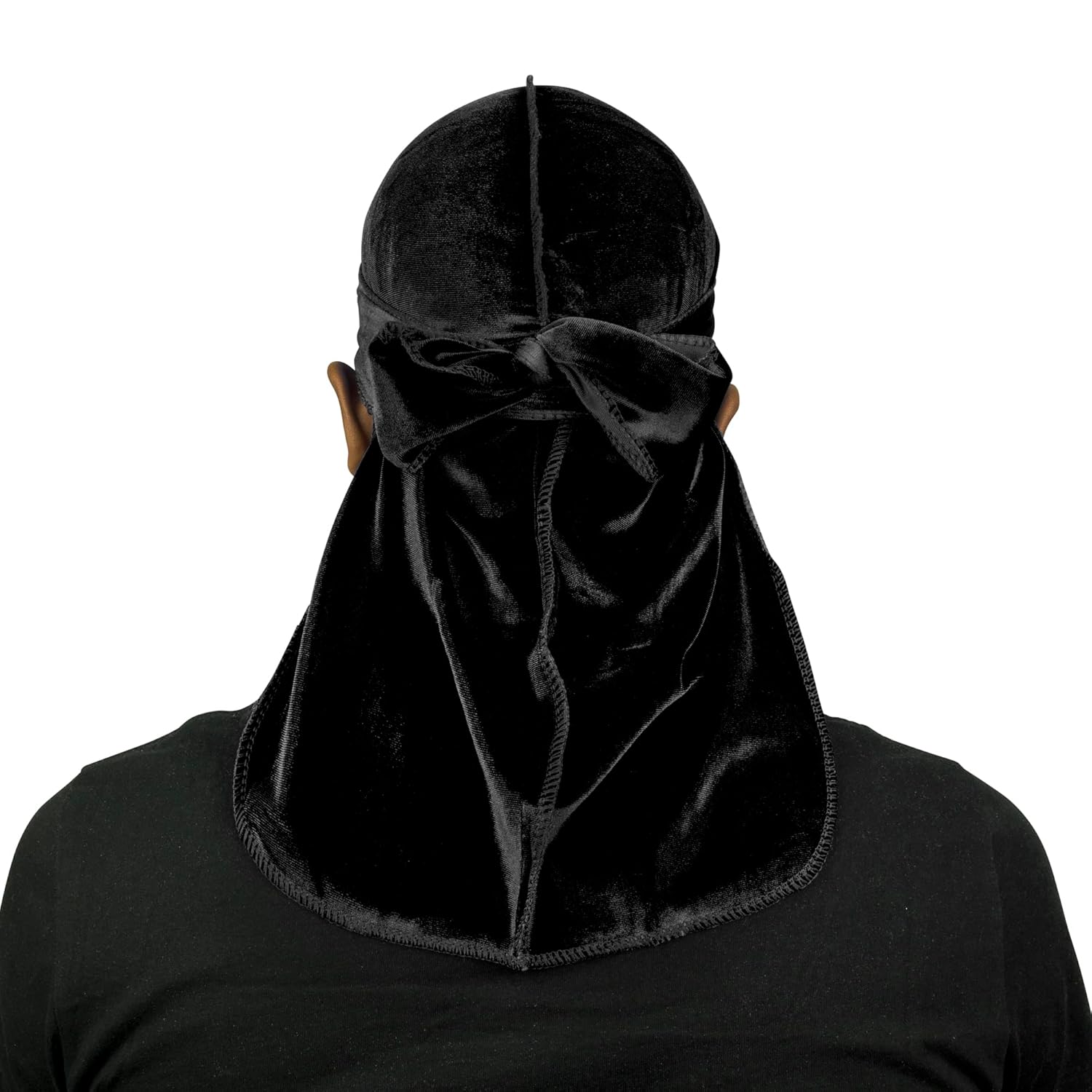 Smooth Velvet Durag for Men & Women, Long Double Wide Straps, Premium Velvet Durag for Men and Women - Ultra Soft and Comfortable | Custom Hair Styling for 360 Waves, Curls, Dreadlocks