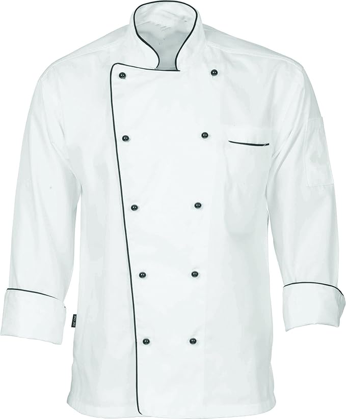 Chef Jacket + Hat | Full Sleeve Chef Coat For Men & Women Blended Cotton Relaxed Chef Coat For Men and Women Cooking Uniform Chef  For kitchen Dress Cooking Uniform
