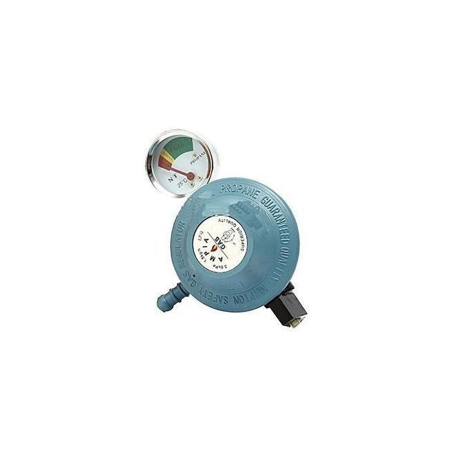 13Kg Universal Gas Regulator With Gauge-Blue | Universal meter gauge 13kg/13 kg Gas Cylinder Regulator For 2/3 Table Top Cooker burner
