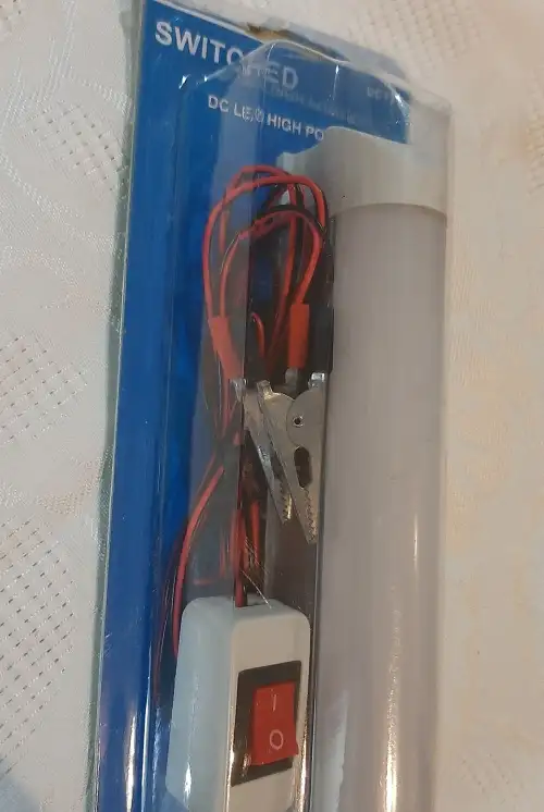 DC LED high power lamp 12V energy saving 300mm long with on/off switch