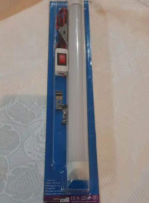 DC LED high power lamp 12V energy saving 300mm long with on/off switch