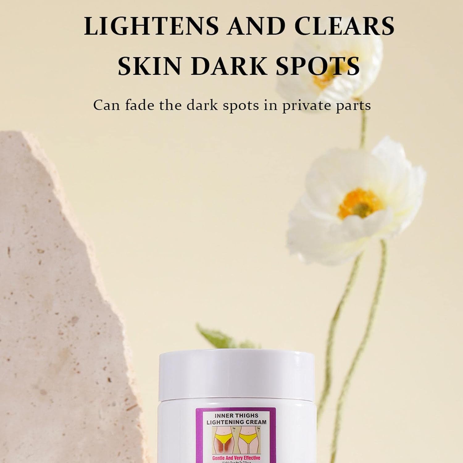 Whitening Cream for Intimate Area, Bleaching Cream for the Intimate Area for Women - 60 g Skin Bleach for Sensitive Areas in Women, Dark Inner Thighs and Intimate Area Pologmase