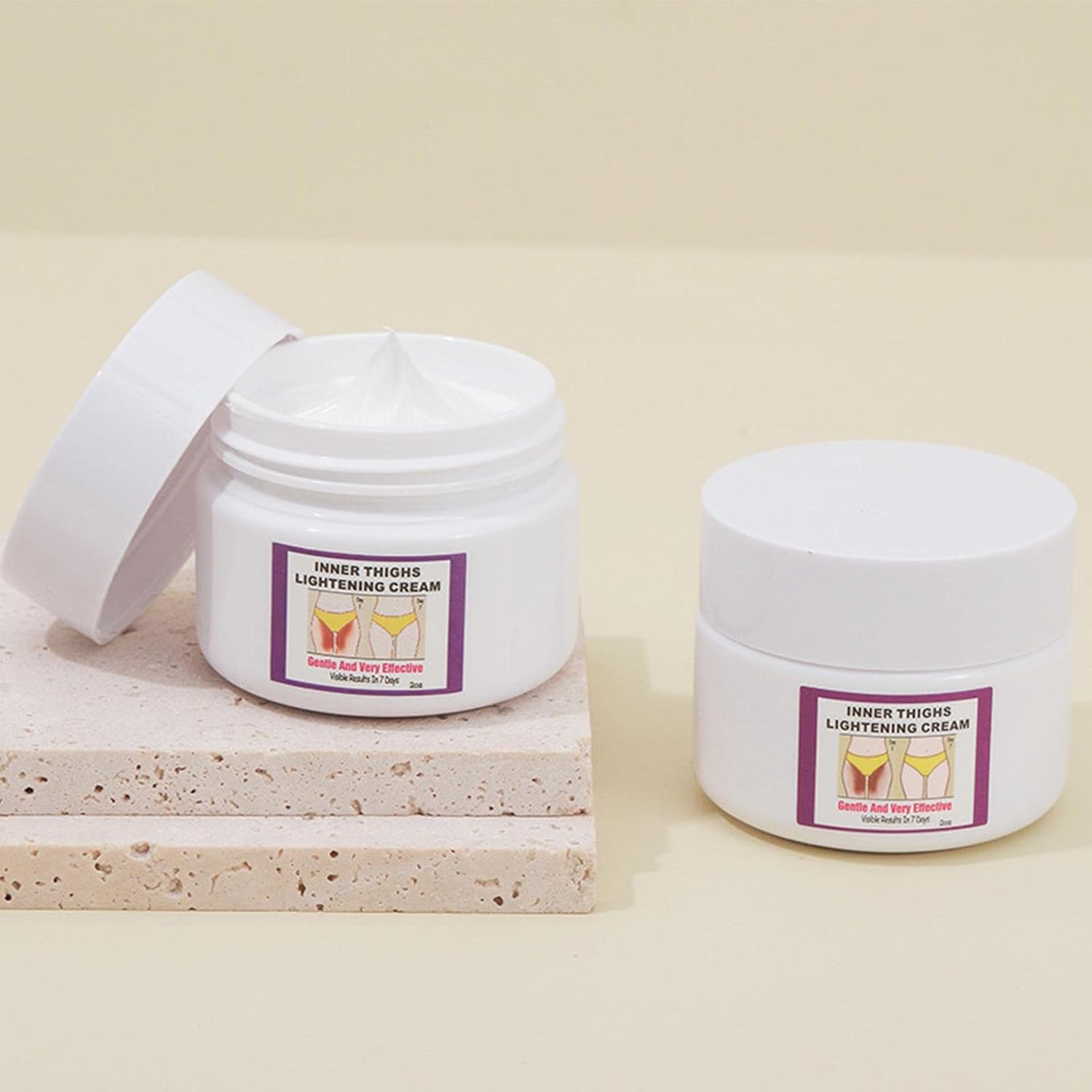 Whitening Cream for Intimate Area, Bleaching Cream for the Intimate Area for Women - 60 g Skin Bleach for Sensitive Areas in Women, Dark Inner Thighs and Intimate Area Pologmase