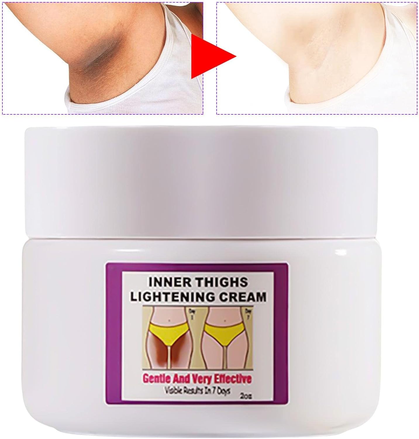 Whitening Cream for Intimate Area, Bleaching Cream for the Intimate Area for Women - 60 g Skin Bleach for Sensitive Areas in Women, Dark Inner Thighs and Intimate Area Pologmase